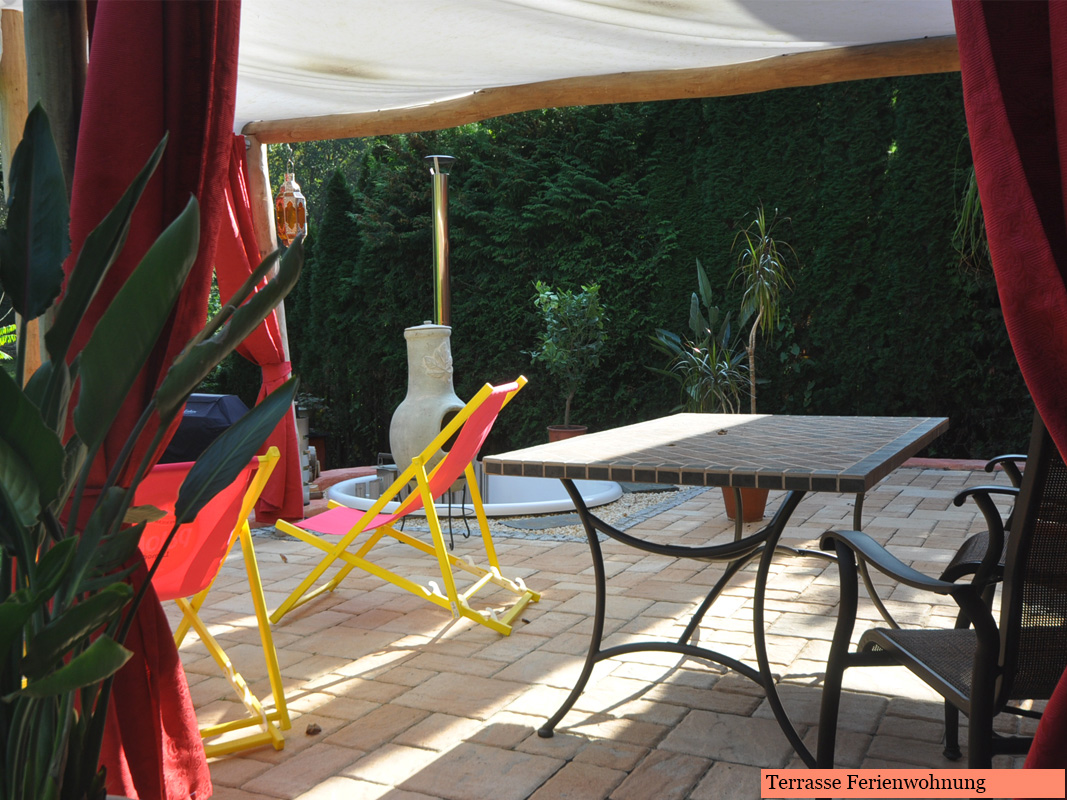 Terrasse Ferienwohnung